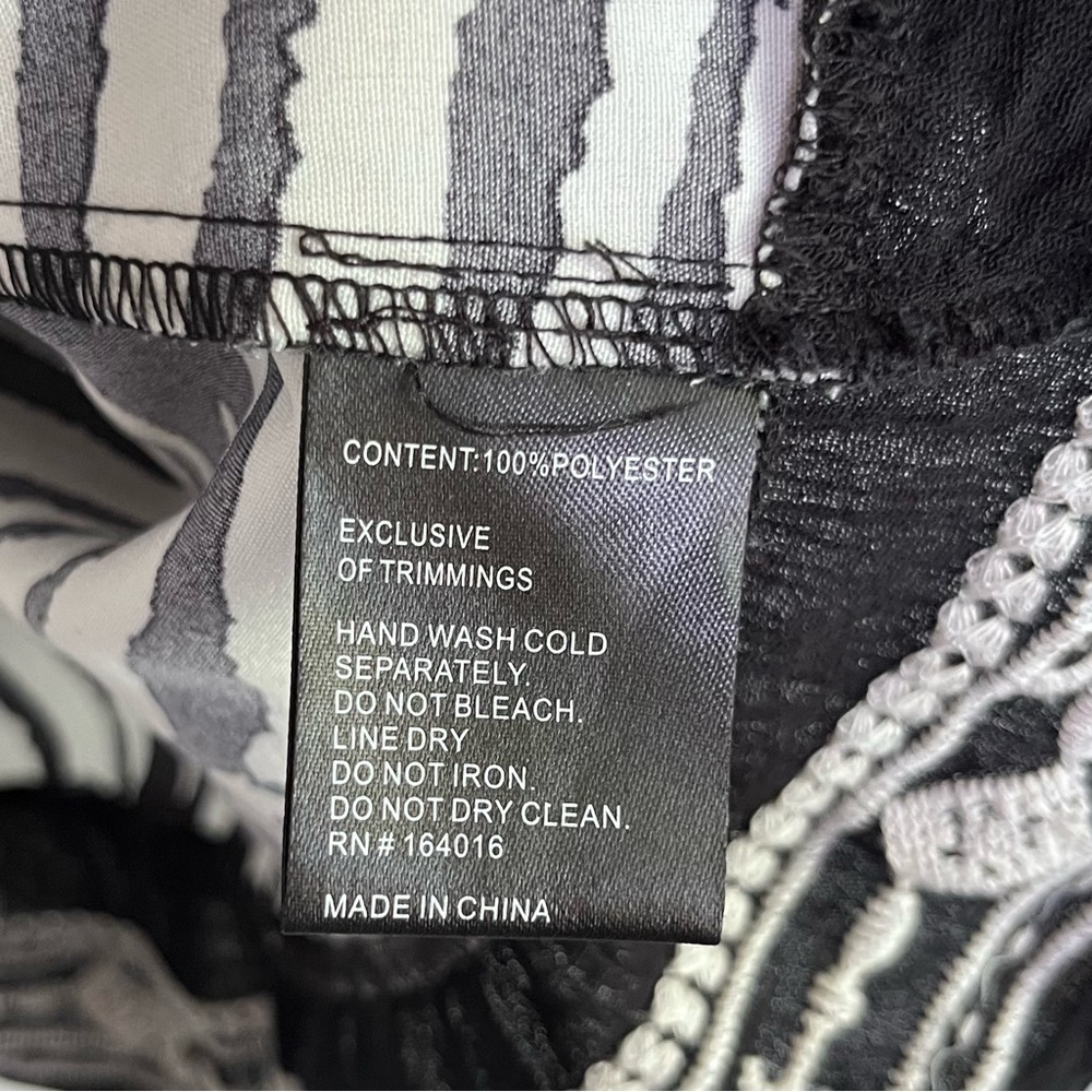 Calessa Zebra Print Boho Tunic‎ Top 1X - Picture 7 of 9